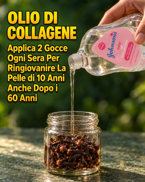 olio serale anti-rughe, olio anti-età fatto in casa, rimedi naturali per rughe, olio di rosa mosqueta, olio di canapa, olio di ricino, olio d'oliva per la pelle, olio al collagene, olio alle spezie, chiodi di garofano, anice stellato, alloro, barbabietola per la pelle, carota per la pelle, vitamina C, vitamina E, collagene naturale, skincare naturale, bellezza fai da te, cosmetici fatti in casa, trattamenti viso naturali, pelle più giovane, pelle luminosa, antiossidanti naturali, cura della pelle, routine bellezza, rimedi della nonna, oli vegetali per la pelle, siero antirughe fai da te, benessere e bellezza