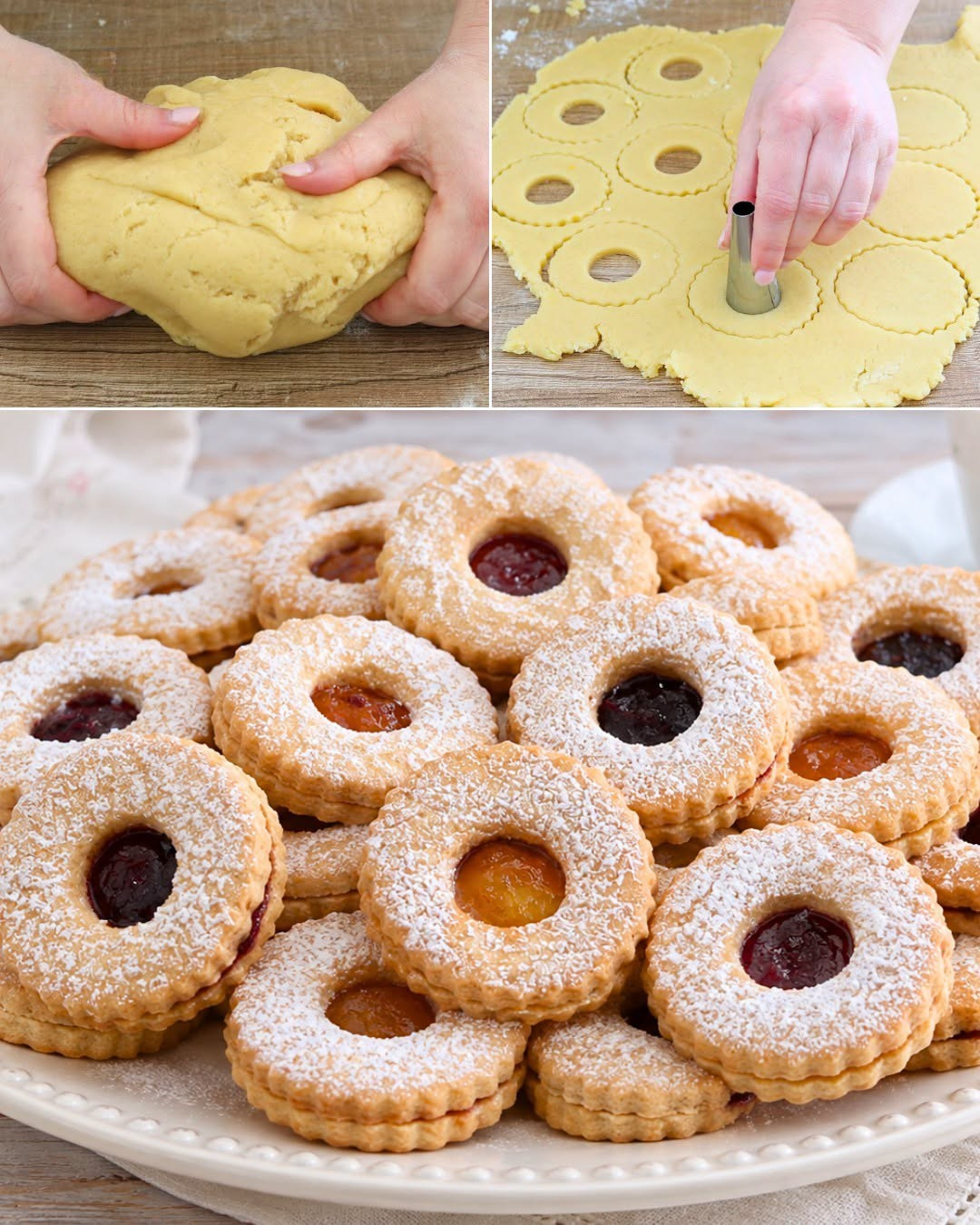 ciambelline sarde, biscotti sardi, ricetta ciambelline sarde, pasta frolla con strutto, biscotti farciti, confettura di ciliegie, confettura di frutti di bosco, marmellata di arance, dolci sardi, pasticceria sarda, ricetta tradizionale sarda, biscotti fatti in casa, dolci per colazione, merenda golosa, ricetta facile e veloce, biscotti di pasta frolla, dolci con confettura, cucina sarda, tradizione culinaria, biscotti friabili, ricetta della nonna, dolci per buffet, dessert fine pasto, biscotti con zucchero a velo, ricetta con lievito, dolci da tè, cucina italiana, biscotti artigianali, ricetta con uova e farina, dolci regionali italiani
