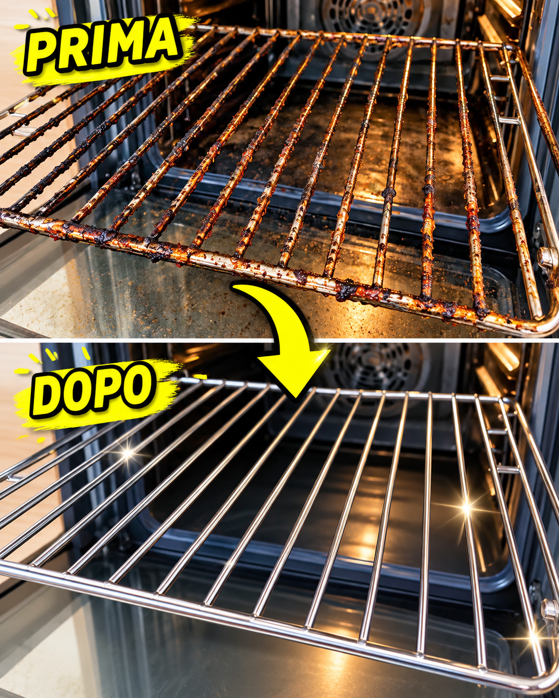 griglia del forno incrostata, come pulire la griglia del forno, pulizia del forno, ammoniaca per pulire, trucco ammoniaca, pulizia griglia forno, rimedi naturali per la cucina, pulizie di casa, faccende domestiche, rimedi della nonna, come pulire il forno, pulizia forno incrostato, grasso bruciato, incrostazioni forno, pulizia con ammoniaca, sacchetto per pulizia, bicarbonato e aceto, acido citrico, lavastoviglie, detersivo per piatti, spugna non abrasiva, panno in microfibra, pulizie ecologiche, prodotti naturali per la casa, sostenibilità in casa, fai da te, pulizie economiche, casa pulita senza prodotti chimici, manutenzione della casa, cucina pulita