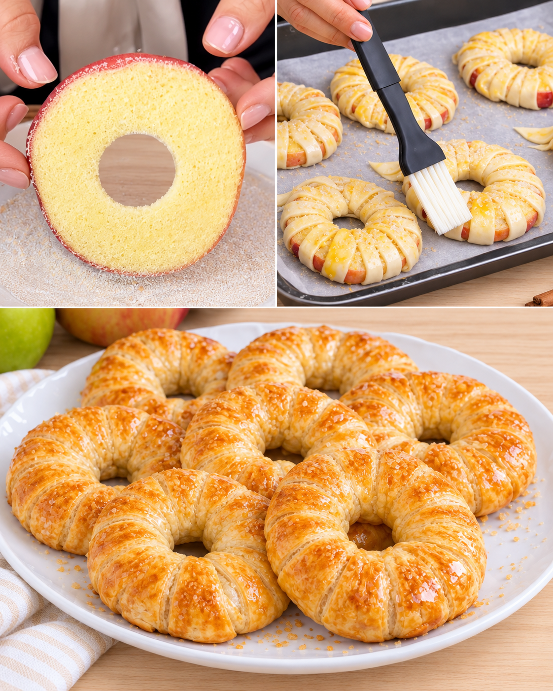 ciambelle di mele, ciambelle di pasta sfoglia, ciambelle di mele e pasta sfoglia, ricetta ciambelle di mele, dolci con pasta sfoglia, dolci autunnali, ricetta mele, ciambelle fatte in casa, dolci da forno, ciambelle alla cannella, ciambelle con nutella, ciambelle con marmellata, ciambelle con frutta secca, ciambelle con crema pasticcera, ciambelle con pasta fillo, ciambelle alla cannella, ciambelle al caramello, ciambelle senza glutine, ciambelle vegane, ciambelle salate, colazione fatta in casa, merenda fatta in casa, buffet di dolci, dolci fatti in casa, pasticceria fatta in casa, ricette della nonna, cucina italiana, pasta sfoglia, mele Fuji, mele Pink Lady, cannella in polvere, zucchero semolato, burro fuso, succo di limone, zucchero a velo, marmellata di albicocche, come fare le ciambelle di mele, cottura ciambelle di mele, coppapasta, formare ciambelle, sigillare ciambelle, conservazione ciambelle, ciambelle in frigorifero, ciambelle in freezer