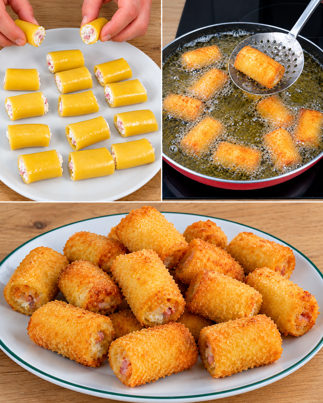 paccheri fritti, ricetta paccheri fritti, antipasti sfiziosi, finger food, paccheri ripieni, ricotta, prosciutto cotto, parmigiano, panatura, frittura, olio di semi di arachide, ricetta facile e veloce, aperitivo, buffet, cucina italiana autentica, ricette della nonna, pasta fritta, paccheri ripieni fritti, ricetta tradizionale napoletana, cucina partenopea, paccheri fritti con besciamella, paccheri fritti con salmone, paccheri fritti con salsiccia, paccheri fritti vegetariani, paccheri fritti con pesto, antipasti per buffet, antipasti per aperitivo, ricette per feste, finger food per feste, cucina casalinga