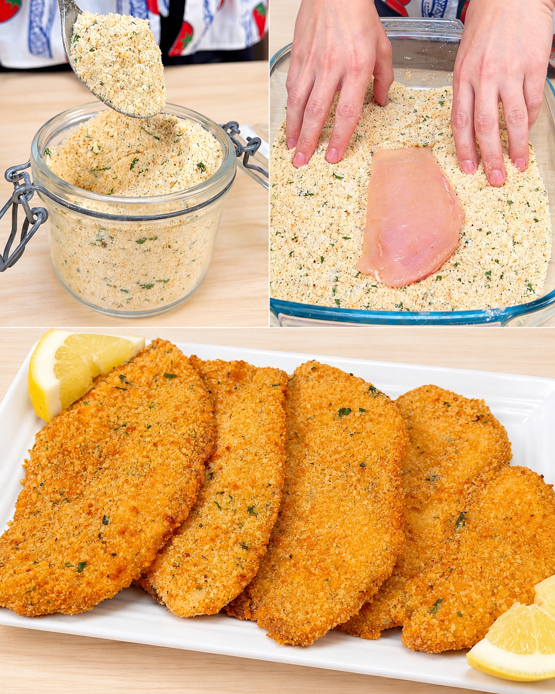 cotolette alla palermitana, cotolette siciliane, ricetta cotolette alla palermitana, cotolette al forno, cotolette senza uova, cotolette senza farina, cotolette di vitellone, cotolette di pollo, cotolette di lonza, cotolette con panatura aromatizzata, cotolette con pecorino, cotolette con prezzemolo, cotolette con menta, cotolette con scorza di limone, cotolette con capperi, cotolette con origano, cotolette con basilico, cotolette con timo, cotolette con salvia, cotolette senza glutine, cotolette vegane, cotolette al forno con patate, cucina siciliana, cucina italiana, ricette della nonna, pangrattato, mollica di pane siciliana, pecorino grattugiato, parmigiano, grana grattugiato, aglio, limone, prezzemolo fresco, menta fresca, olio extravergine d'oliva, come fare le cotolette alla palermitana, cottura cotolette al forno, panatura aromatizzata, conservazione cotolette, cotolette in frigorifero, cotolette in freezer, panatura in frigorifero, panatura in dispensa, secondo piatto, piatto unico, pranzo della domenica, cena informale, abbinamento insalata mista, abbinamento patate arrosto, abbinamento caponata di melanzane, abbinamento vino bianco, Grillo, Inzolia