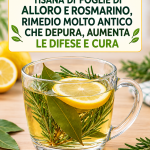 foglie di alloro, rosmarino, miele, tisana alloro e rosmarino, sciroppo alloro e rosmarino, rimedi naturali, rimedi della nonna, tisana digestiva, tisana per la tosse, sciroppo per la tosse, tisana per le difese immunitarie, tisana rilassante, alloro proprietà, rosmarino proprietà, miele proprietà, alloro e rosmarino benefici, tisana con miele e limone, sciroppo con miele e limone, tisana con zenzero, tisana con cannella, tisana con chiodi di garofano, tisana con timo, tisana con salvia, tisana con arancia, sciroppo con propoli, sciroppo con pino, rimedi naturali per la digestione, rimedi naturali per la tosse, rimedi naturali per le difese immunitarie, rimedi naturali per il rilassamento, rimedi naturali per i dolori muscolari, rimedi naturali per la circolazione, rimedi naturali per la memoria, rimedi naturali per la pelle, benessere naturale, salute naturale, cucina italiana, ricette della nonna, come fare la tisana alloro e rosmarino, come fare lo sciroppo alloro e rosmarino, infusione erbe aromatiche, conservazione sciroppo, sciroppo in frigorifero, tisana calda, tisana serale, tisana dopo i pasti