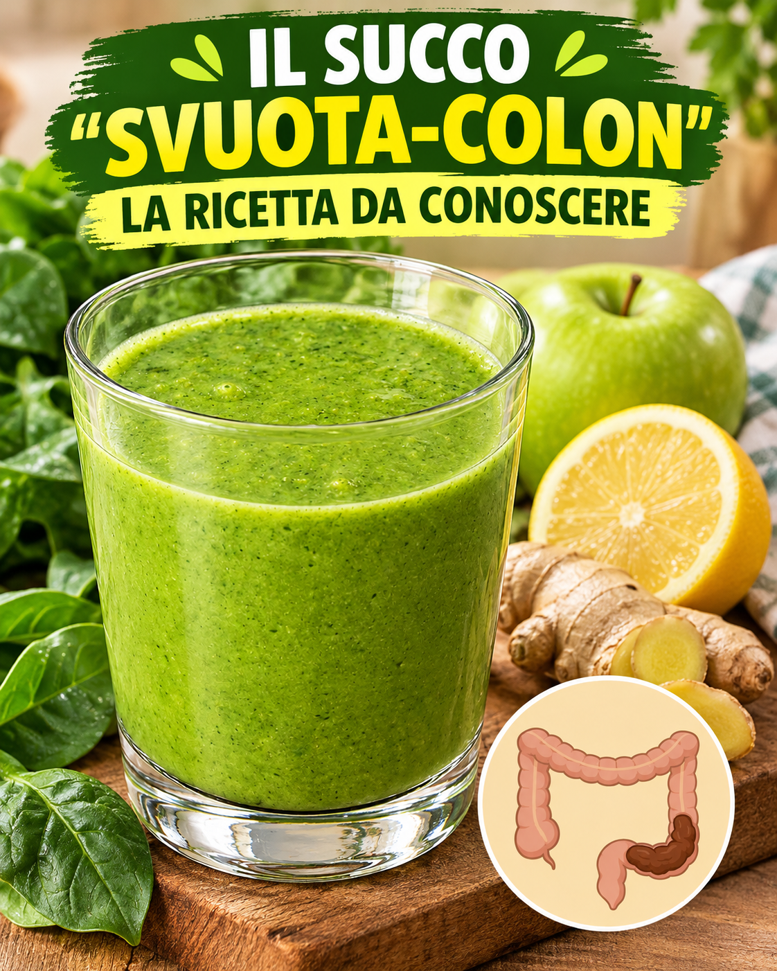 succo svuota colon, succo depurativo, succo per intestino, succo per stitichezza, succo di mela pera prugne e semi di chia, succo di kiwi mela zenzero e limone, succo di papaya avena e limone, ricetta succo depurativo, bevanda depurativa, depurare l'intestino, regolarità intestinale, stitichezza, gonfiore addominale, fibre solubili, fibre insolubili, semi di chia, semi di lino, prugne secche, sorbitolo, papaina, actinidina, beta-glucani, microbiota intestinale, probiotici, kefir, yogurt greco, aloe vera, finocchio, sedano, cetriolo, curcuma, mirtilli, acqua di cocco, dieta detox, disintossicazione, rimedi naturali, rimedi della nonna, benessere intestinale, salute digestiva, alimentazione sana, dieta equilibrata, idratazione, camminata, peristalsi, sindrome dell'intestino irritabile, diverticolite, malattie infiammatorie intestinali, gravidanza, allattamento, controindicazioni, quando consultare il medico