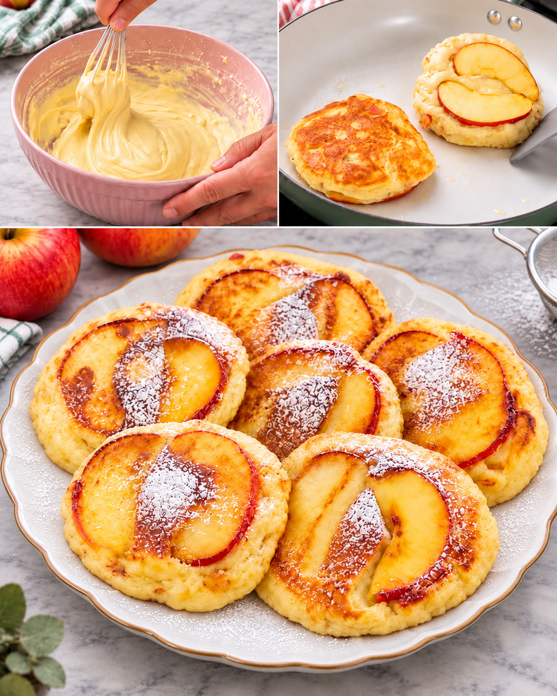 frittelle di mele, frittelle di mele in padella, ricetta frittelle di mele, frittelle di mele senza olio, frittelle di mele light, frittelle di mele e cannella, frittelle di mele e uvetta, frittelle di mele e noci, frittelle di mele e cioccolato, frittelle di mele e ricotta, frittelle di mele e yogurt, frittelle di mele e frutti di bosco, frittelle di mele senza glutine, frittelle di mele vegane, frittelle di mele salate, colazione fatta in casa, merenda fatta in casa, buffet di dolci, dolci fatti in casa, pasticceria fatta in casa, ricette della nonna, cucina italiana, farina 00, latte intero, uova, zucchero semolato, lievito per dolci, mele Fuji, mele Pink Lady, mele Granny Smith, scorza di limone, estratto di vaniglia, cannella in polvere, sale, olio di semi, zucchero a velo, come fare le frittelle di mele, cottura frittelle in padella, padella antiaderente, riposo pastella, conservazione frittelle, frittelle in frigorifero, frittelle in freezer, abbinamento gelato, abbinamento panna montata, abbinamento miele, abbinamento marmellata, abbinamento nutella, abbinamento vino dolce, Moscato d'Asti, Passito