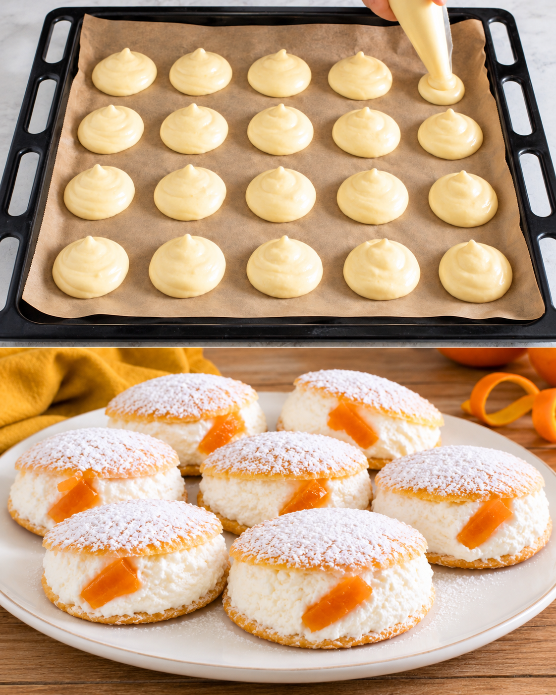 sospiri di monaca, ricetta sospiri di monaca, dolcetti siciliani, pasticceria siciliana, pasta savoiardo, crema di ricotta, ricotta di pecora, zucchero a velo, cannella, scorzette di arancia candite, ciliegie candite, dolci conventuali, dolci messinesi, ricetta tradizionale siciliana, dolci per buffet, dessert fine pasto, merenda golosa, pasticceria casalinga, ricetta facile e veloce, dolci fatti in casa, ricetta della nonna, cucina siciliana, tradizione culinaria, dolci per feste, ricetta con ricotta, dolci al cucchiaio, colazione italiana, ricette tramandate, dolci tipici siciliani, cucina italiana autentica