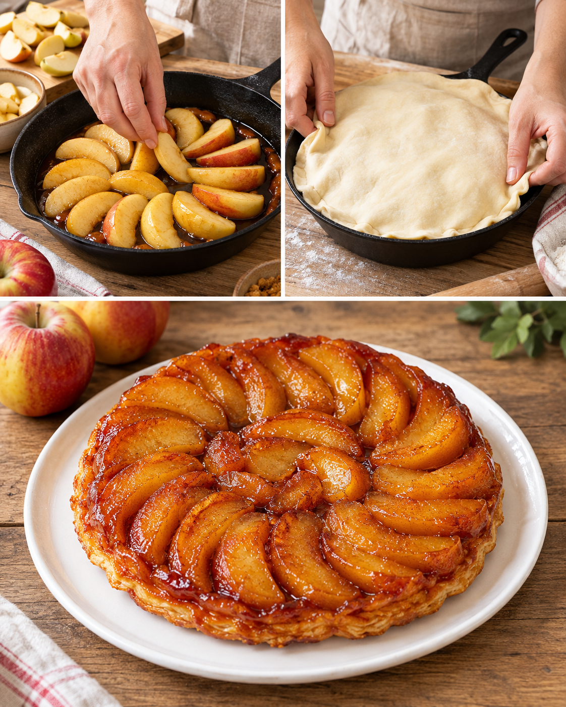 tarte tatin, tarte tatin francese, torta di mele rovesciata, ricetta tarte tatin, dolce francese, ricetta francese, tarte tatin originale, torta tatin, ricetta torta di mele, dolci autunnali, ricetta mele, tarte tatin con mele e cannella, tarte tatin con mele e noci, tarte tatin con mele e caramello salato, tarte tatin con mele e ricotta, tarte tatin con mele e cioccolato, tarte tatin senza glutine, tarte tatin vegana, tarte tatin salata, dolci autunnali, dolci invernali, ricetta veloce, merenda fatta in casa, buffet di dolci, dolci fatti in casa, pasticceria fatta in casa, ricette della nonna, cucina francese, mele Granny Smith, mele Renetta, cannella in polvere, caramello salato, pasta sfoglia, come fare la tarte tatin, cottura tarte tatin, rovesciare la tarte tatin, stampo per tarte tatin, tarte tatin viennese
