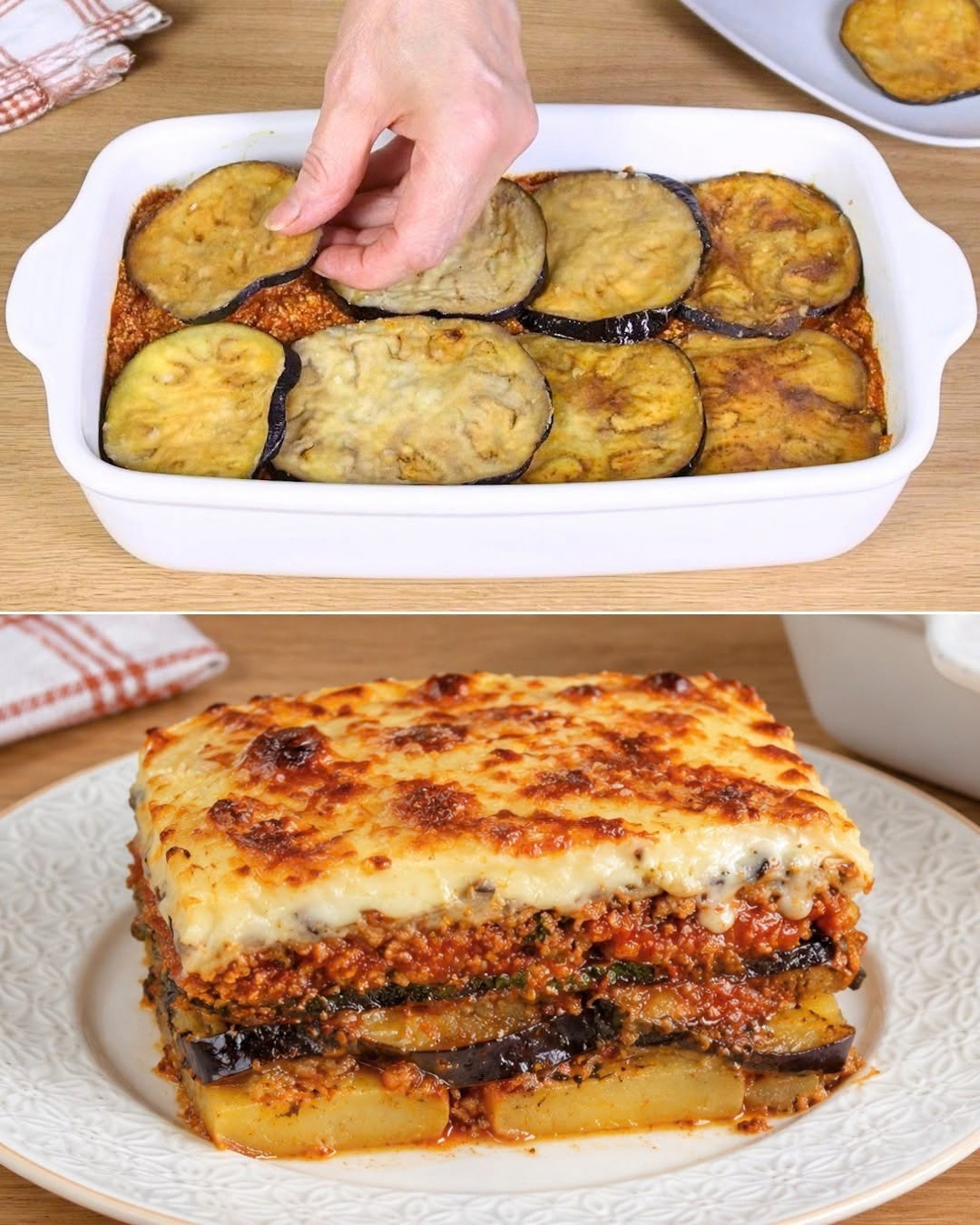 moussaka vegetariana, moussaka vegana, ricetta moussaka, piatto unico vegetariano, cucina greca, melanzane, zucchine, patate, ragù di tofu, besciamella vegana, ricetta facile e veloce, pranzo della domenica, cena speciale, cucina vegetariana, cucina vegana, ricetta senza carne, piatti al forno, verdure al forno, tofu, latte di soia, burro vegetale, ricetta tradizionale greca, cucina mediterranea, alimentazione sana, ricette vegetariane, ricette vegane, piatti unici, lasagne vegetariane, pasta al forno vegana, shepherd's pie vegana