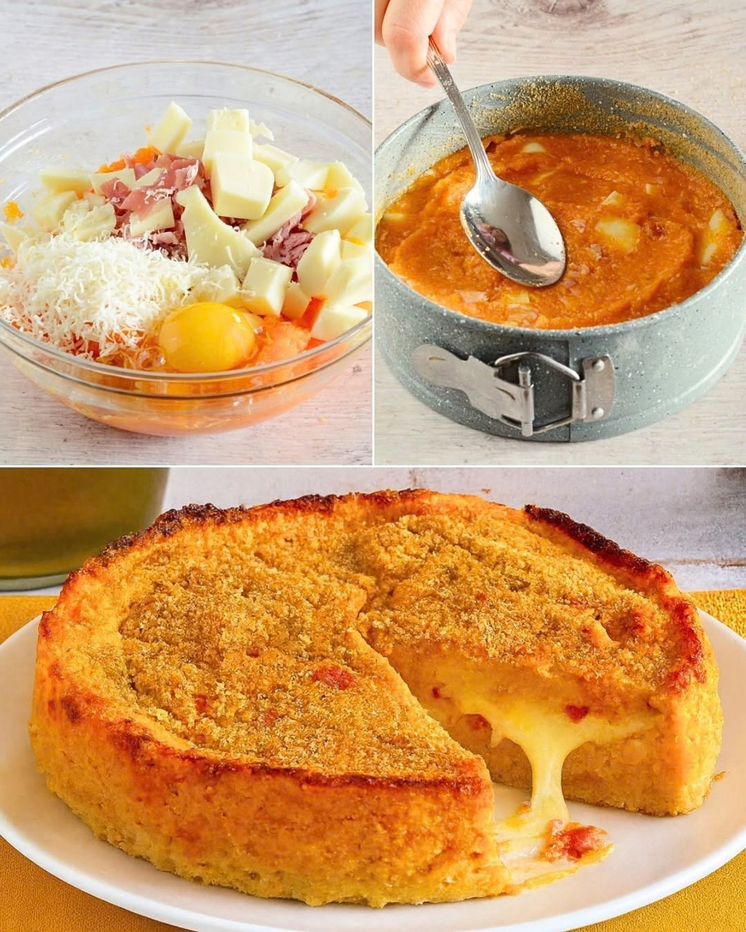gateau di zucca, ricetta gateau di zucca, gateau di patate, sformato di zucca, secondo piatto autunnale, zucca, parmigiano, pangrattato, uovo, rosmarino, scamorza, bacon, ricetta facile e veloce, pranzo in famiglia, cena con gli amici, piatto unico, cucina italiana autentica, ricette con zucca, verdure di stagione, piatto gratinato, crosticina croccante, formaggio filante, ricetta autunnale, dolci e salati con zucca, meal prep, ricette per buffet, contorni di stagione, cucina naturale, ricette della nonna, piatti al forno