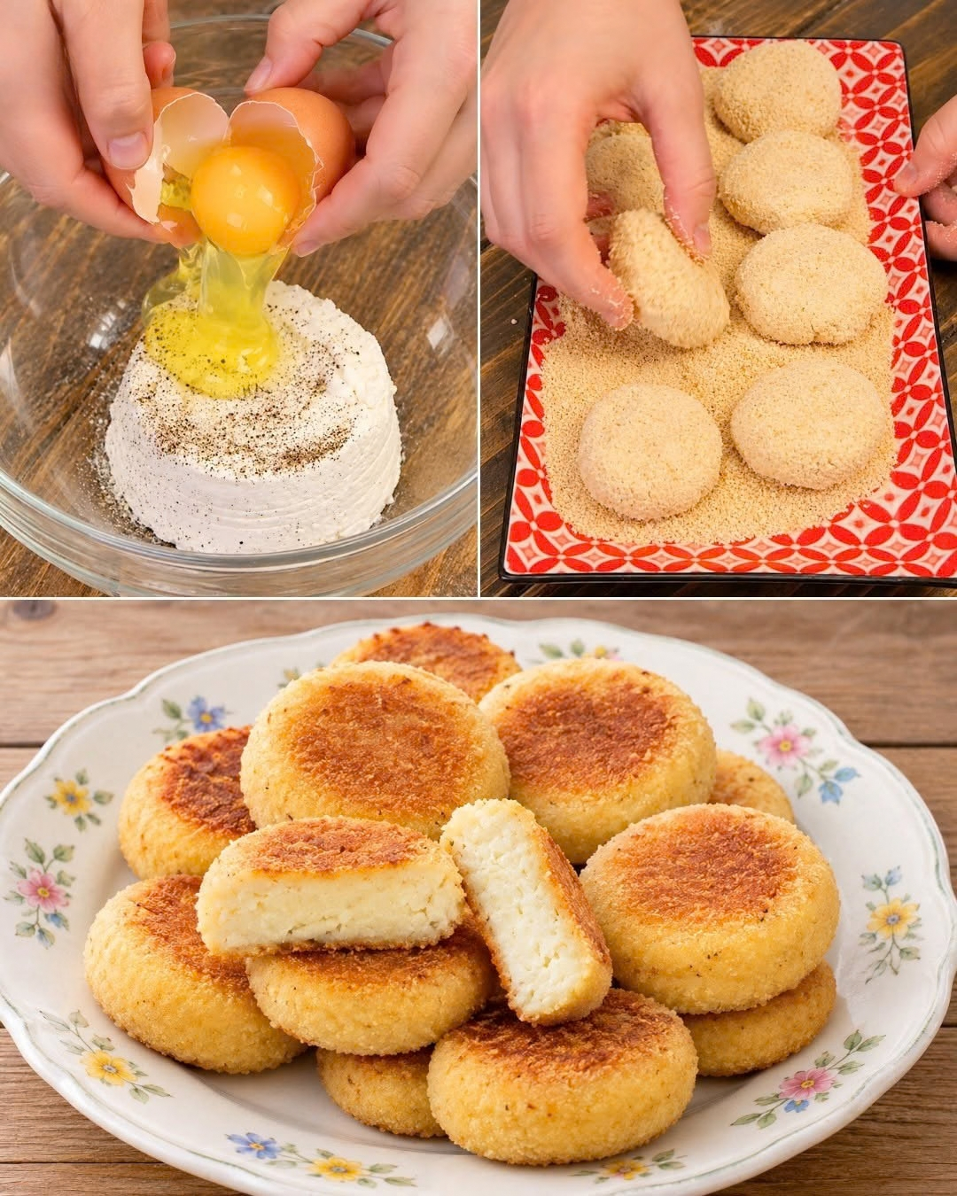 polpette di ricotta, polpette di ricotta al forno, ricetta polpette di ricotta, polpette vegetariane, secondo vegetariano, piatti proteici, ricotta, parmigiano, pangrattato, uovo, cucina vegetariana, ricetta facile e veloce, cena leggera, pranzo veloce, alternative alla carne, polpette al forno, ricette con ricotta, cucina naturale, alimentazione sana, ricetta senza carne, secondi leggeri, ricette con formaggio, polpette croccanti, panatura croccante, cucina italiana autentica, ricette della nonna, piatti vegetariani, ricette per buffet, antipasti vegetariani, polpette in friggitrice ad aria