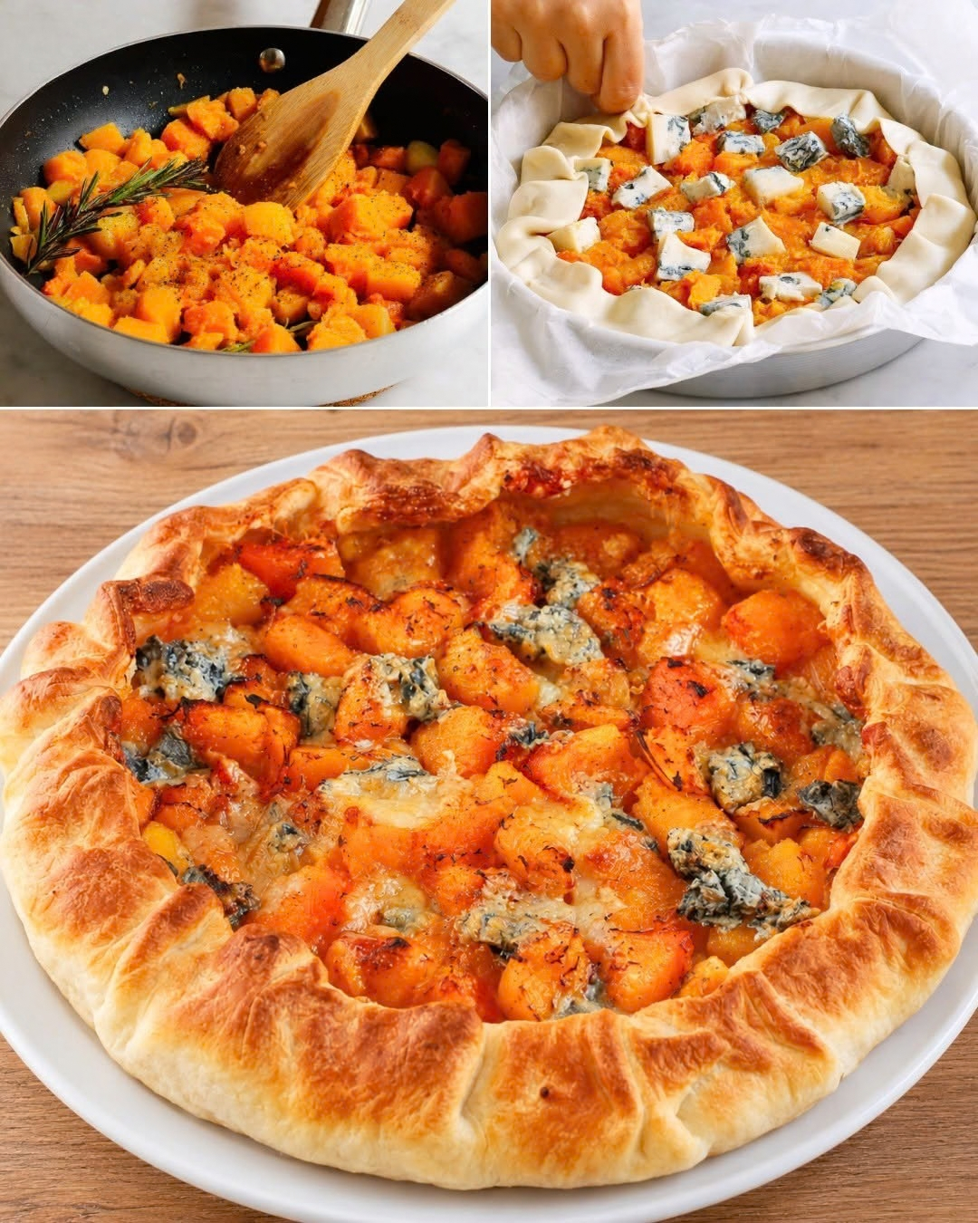 torta salata zucca e gorgonzola, torta salata, ricetta torta salata, torta di zucca, torta con gorgonzola, piatto unico, antipasto, ricetta facile e veloce, pranzo veloce, cena con gli amici, pasta sfoglia, zucca, gorgonzola, uova, panna, parmigiano, cipolla, noce moscata, salvia, ricetta tradizionale italiana, cucina italiana autentica, piatti al forno, torte salate fatte in casa, ricetta per buffet, ricetta per picnic, meal prep, torta salata autunnale, torta salata con speck, torta salata con noci, torta salata vegana