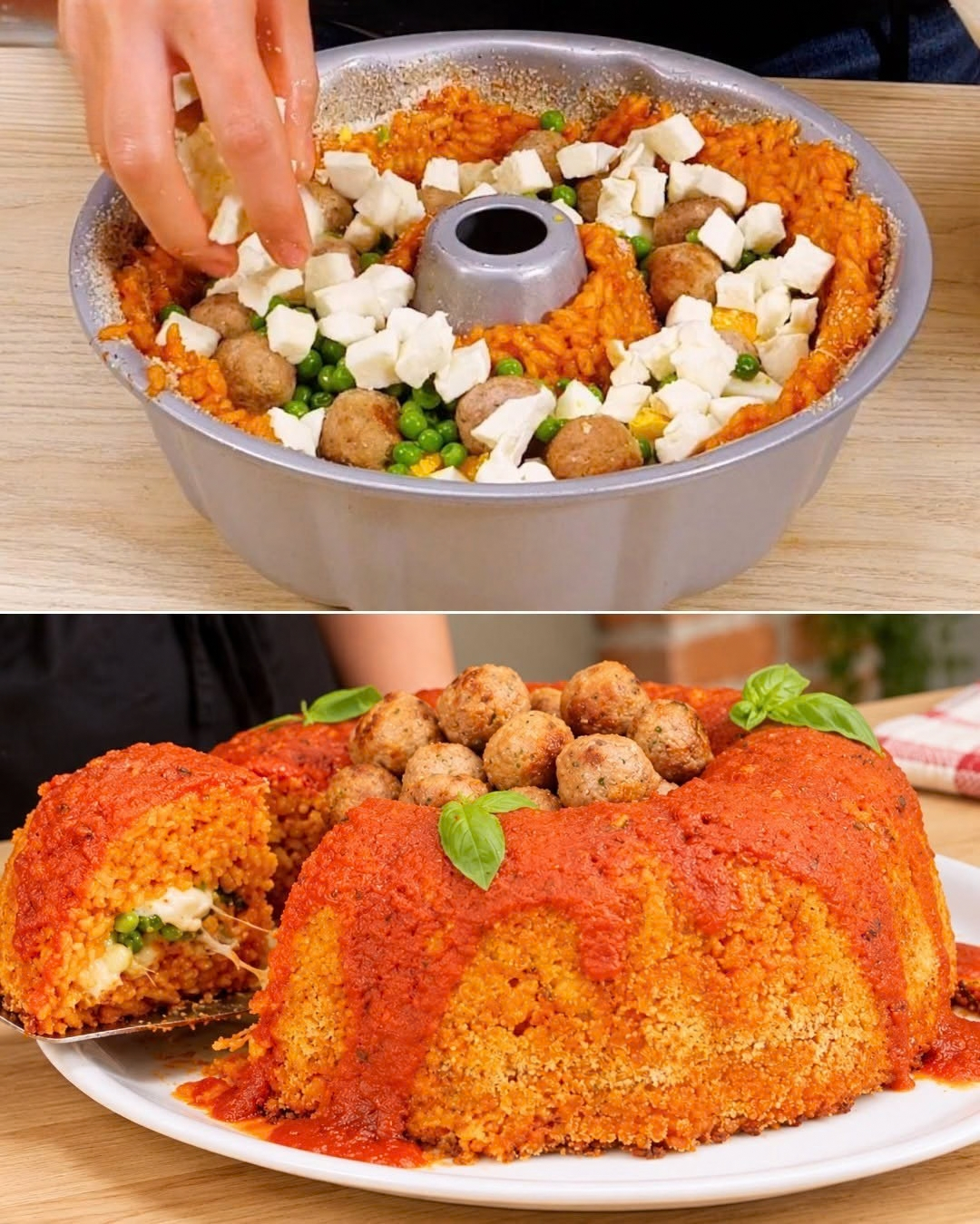 sartù di riso, ricetta sartù di riso, timballo di riso, cucina napoletana, ragù napoletano, polpettine, uova sode, piselli, provola, riso arborio, primo piatto napoletano, pranzo domenicale, ricorrenza speciale, ricetta tradizionale campana, ricetta facile e veloce, pasta sfoglia, stampo a ciambella, pangrattato, burro, olio extravergine di oliva, ricetta tradizionale italiana, cucina italiana autentica, ricette della nonna, piatti al forno, timballi, primi piatti al forno, pranzo in famiglia, cena con gli amici, ricette per buffet, sartù napoletano, ricetta storica