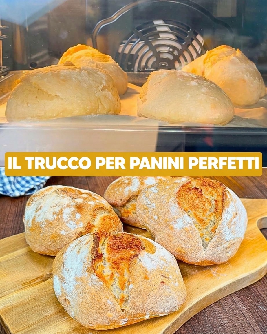 trucco del pentolino, come cuocere il pane, pane fatto in casa, cottura del pane, pane soffice, crosta croccante, lievitati, panificazione casalinga, trucchi per il pane, cottura a vapore, pentolino d'acqua in forno, pane alto e gonfio, mollica alveolata, panini soffici, pizza con cornicione, focaccia soffice, lievitati dolci, brioche fatte in casa, pane in cassetta, panini per hamburger, ricetta facile e veloce, cucina italiana autentica, ricette della nonna, segreti della panificazione, forno di casa, lievitazione perfetta, crosta dorata, pane da panificio, trucchi in cucina, consigli cucina